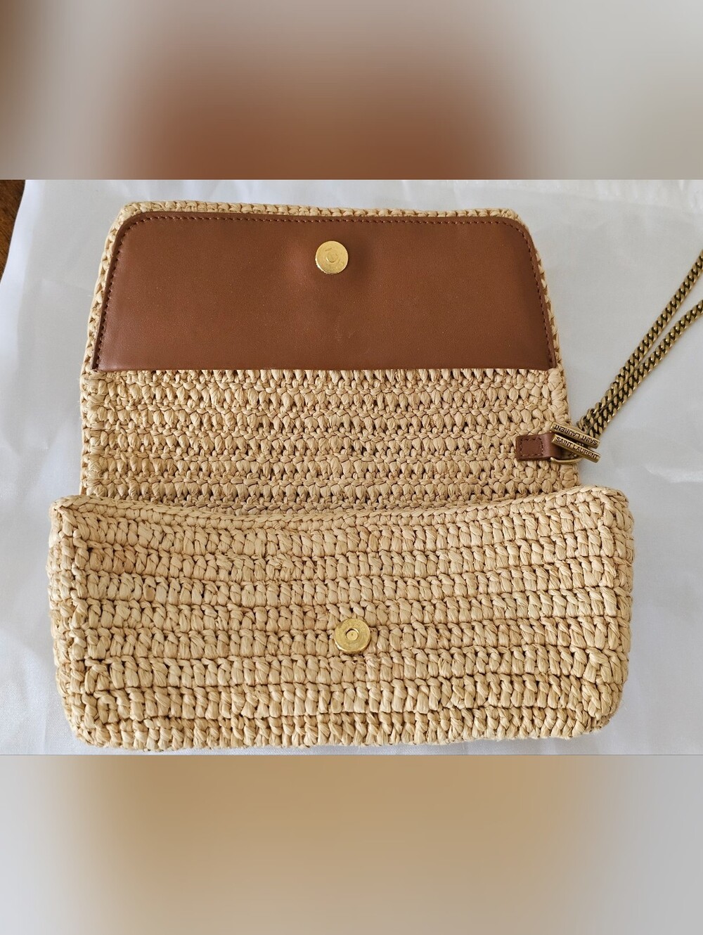 Small YSL Raffia Clutch - Picture 6 of 16